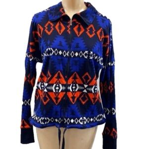 Lauren Ralph Lauren active full zip jacket Aztec print
